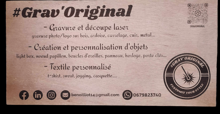 les différents services proposés par grav'original