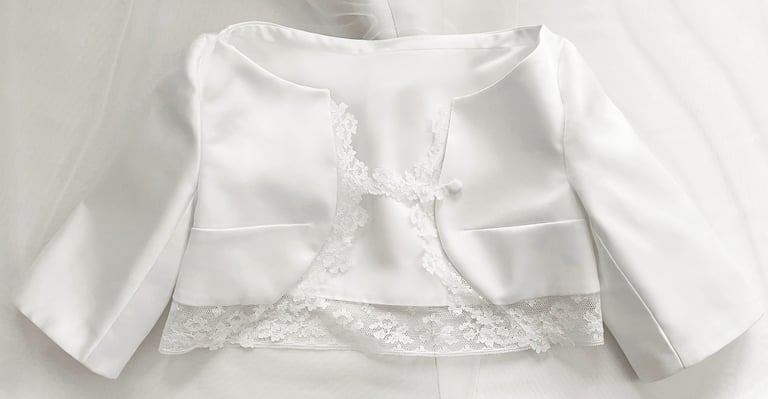 Boléro mariage Blanc Muguet