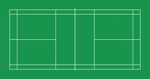 Badminton flooring layout