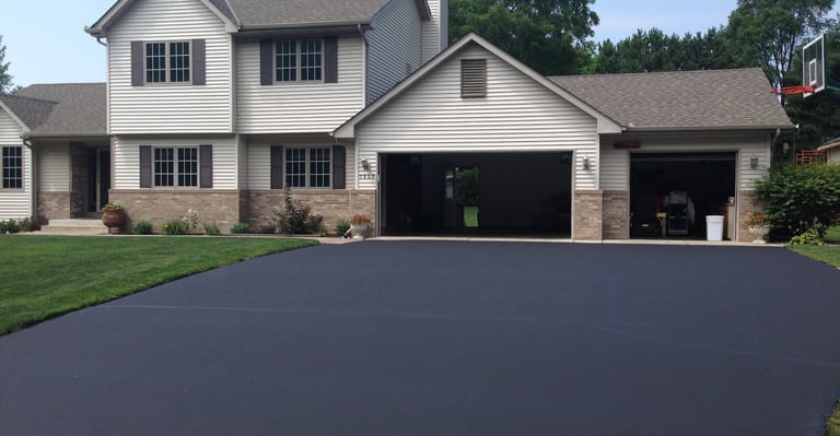 Freshly seal coated home in london ontario