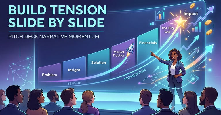 Pitch Deck Narrative Momentum: Build Tension Slide by Slide