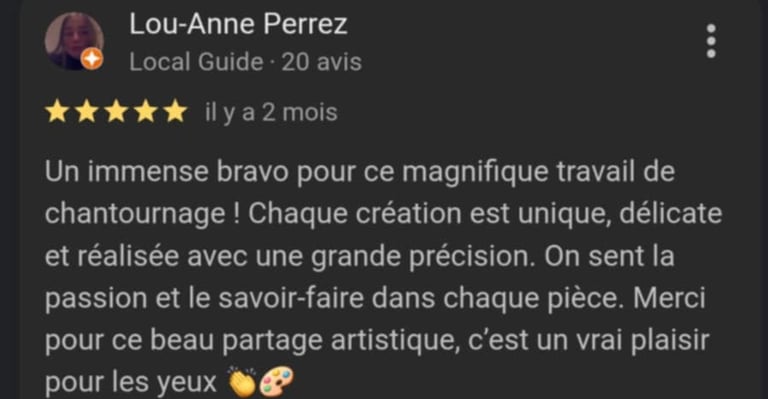 Avis client Sandycreabois