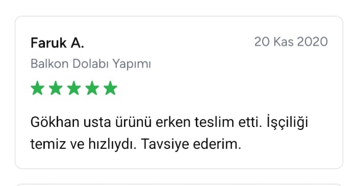 Hakan isimli müşteirnin erken teslimatı vurgulayan görsel