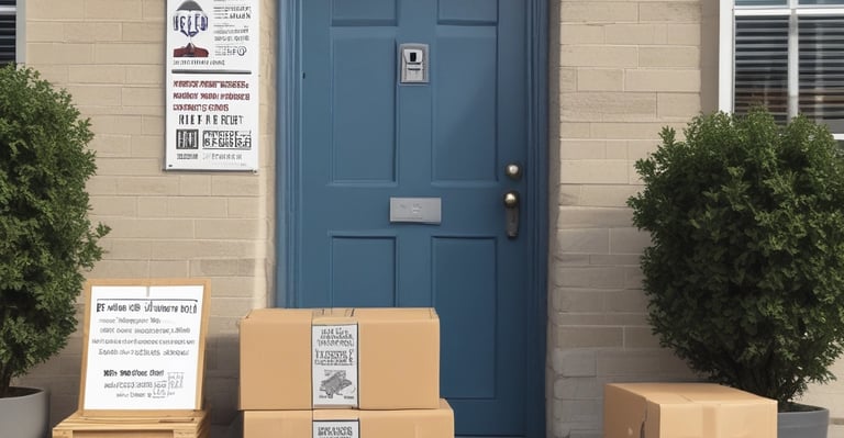 a bunch of boxes on a pallet