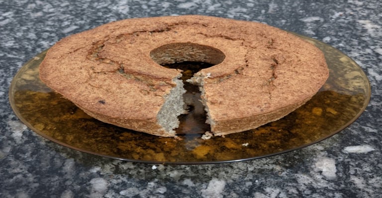 Bolo - de - Aveia com - Banana - Leite - de - Coco e - sem - Açúcar