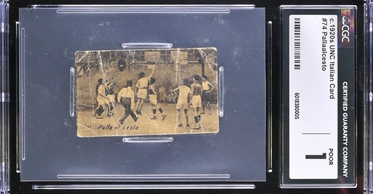 Vintage 1925 Basketball Palla Al Cesto Figurina
