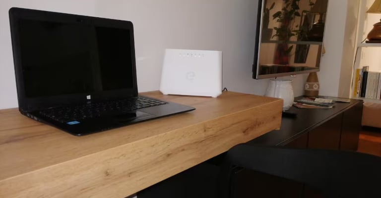 Postazione smart-working casa vacanza Pesaro