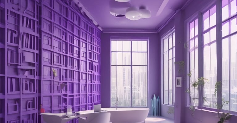 Man with bun hairstyle working on laptop