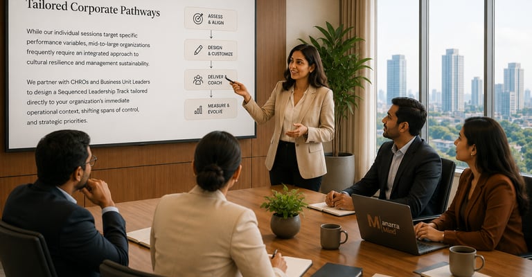 ManarraMind personalized Customized corporate sessions for mid level leaders