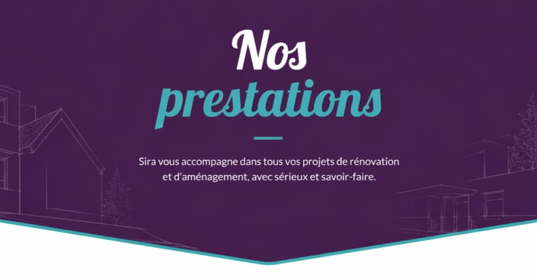 Bannière graphique pour nos prestations