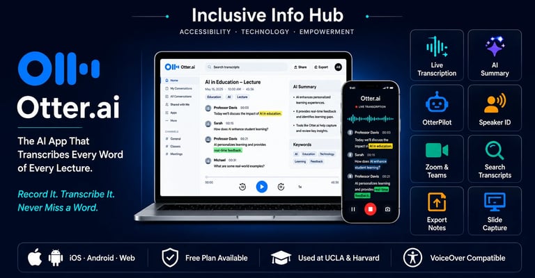 Otter.ai Review 2025 – AI Transcription App for Students and Accessibility