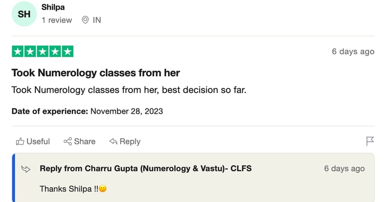 charru gupta numerologist review