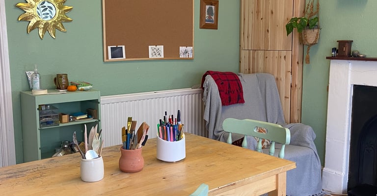 Art Therapy room in North Somerset