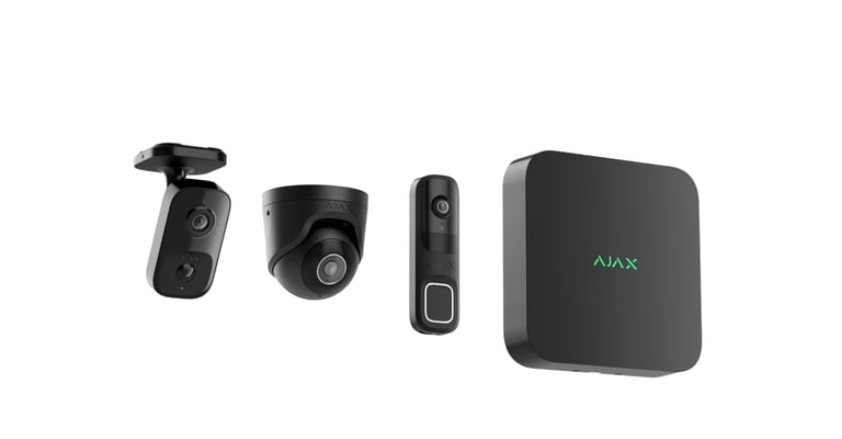 Gama de equipos de videovigilancia Ajax