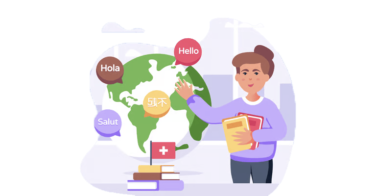 German Language Class Chennai Teacher Cartoon