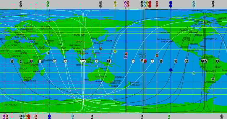 a screenshot of an astrocartography map