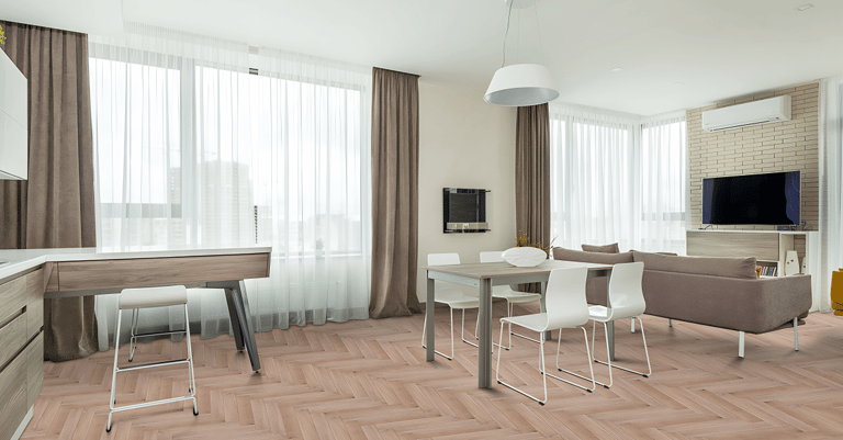 wooden flooring installed image gurgaon site