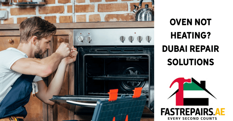 a man fixing the oven