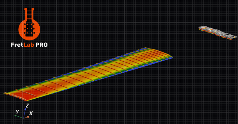FretLab PRO - fingerboard topography 3D scan