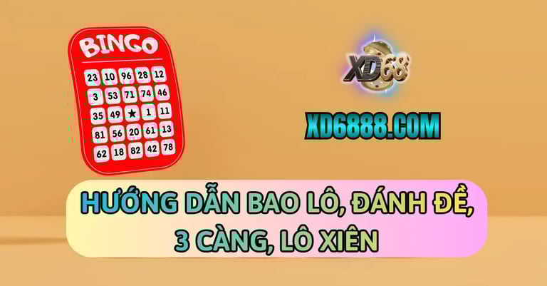 Giải thích cách chơi lô đề xd68 với các kiểu cược bao lô, đánh đề