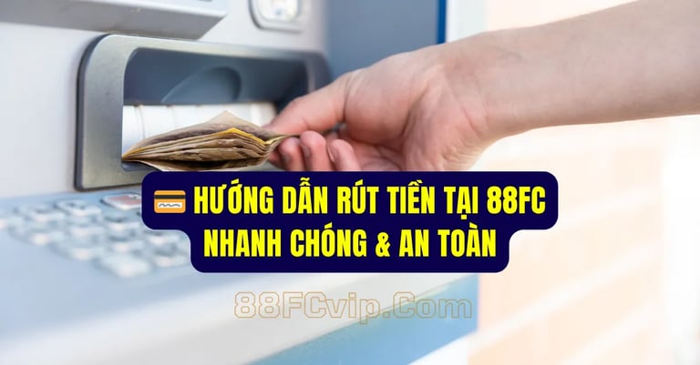 Cách rút tiền nhanh tại nhà cái 88FC chỉ trong 5 phút