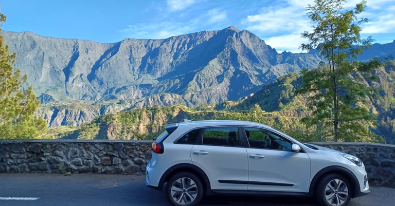 Le service de Taxi VTC Péi lors d'un transfert Etang-Salé - Cilaos