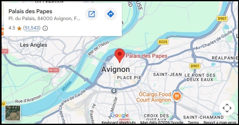 Google.Maps - The Papal Palace - Avignon, France