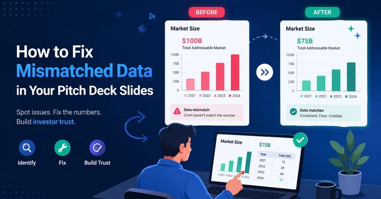 How to Fix Mismatched Data in Your Pitch Deck Slides