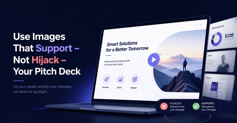 Use Images That Support - Not Hijack - Your Pitch Deck