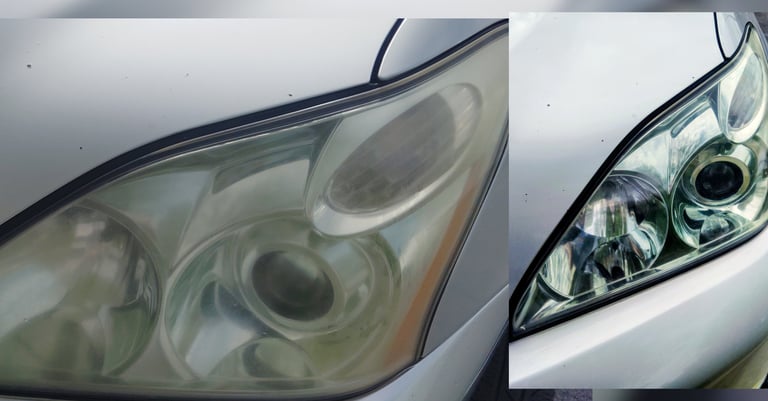 headlight cleaner, headlight polish, headlight restore, mobile headlight restoration LA SFV Van Nuys
