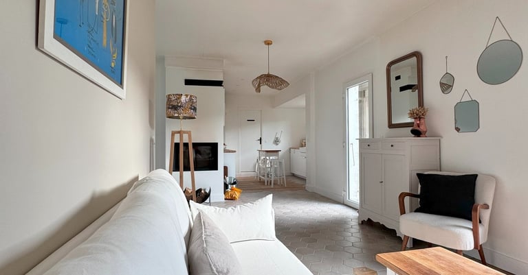 salon de maison de plage