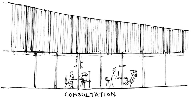 an architectural sketch