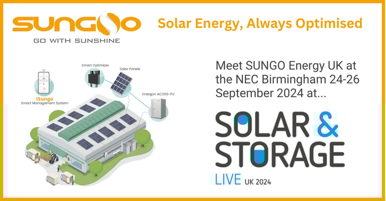 Meet SUNGO Energy at Solar & Storage Live 2024