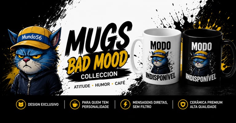 Canecas de Ceramica Premium Bad Mood Colleccion