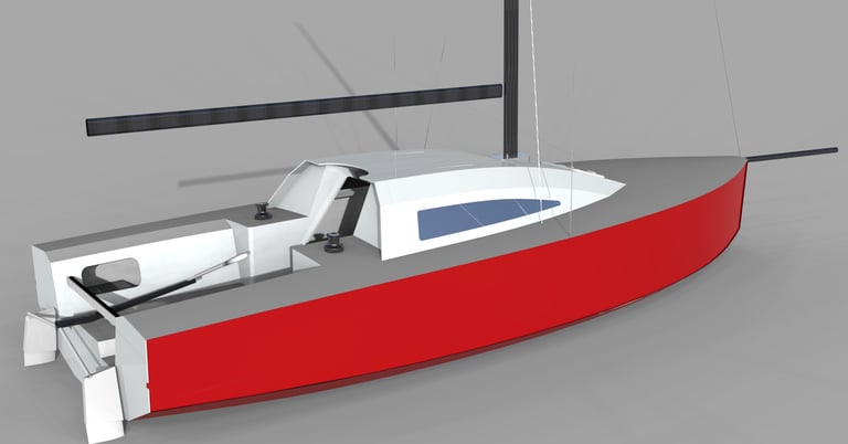 M22 XiO Daysailer Design of a sailing yacht trailerable DiY