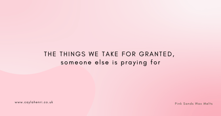 Cayla Henri: a pink and white background with a quote