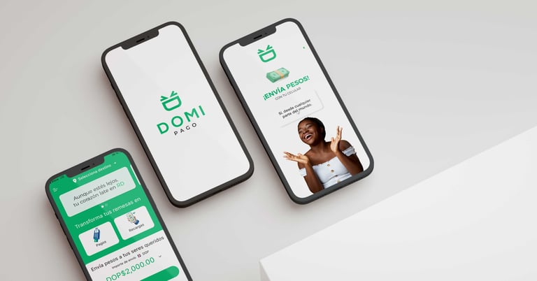 app design for remittances and branding design