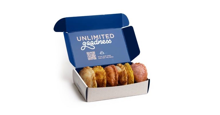 packaging design for empanadas and arepas