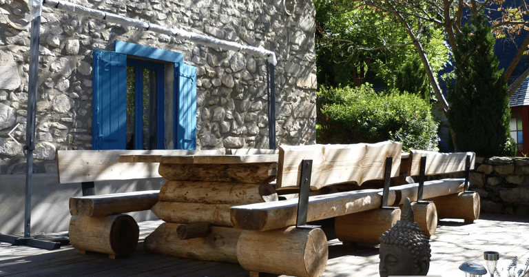 espace dinners d'hotes exterieur – Maison La Flambée – Hautes-Pyrénées