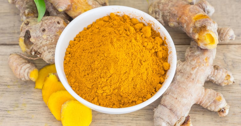 Turmeric powder in a bowl