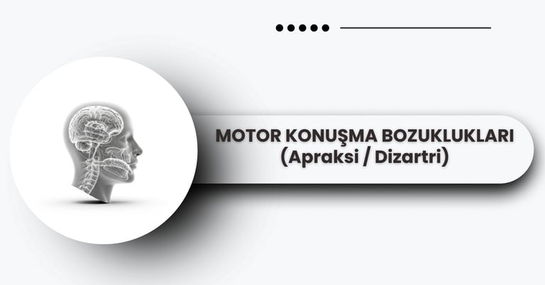 Motor konuşma bozukluklarını simgeleyen koordinasyon ve planlama görseli