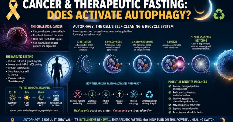 🎗️🌙Cancer&Therapeutic Fasting:Does Activate Autophagy?♻️