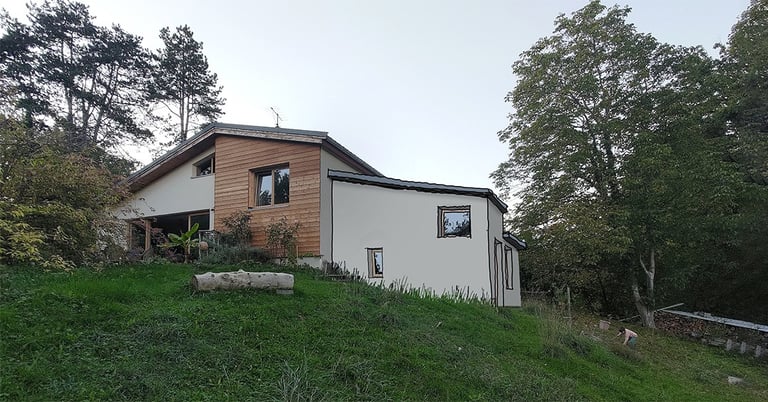 Insertion paysagère de l'extension d'une maison d'habitation