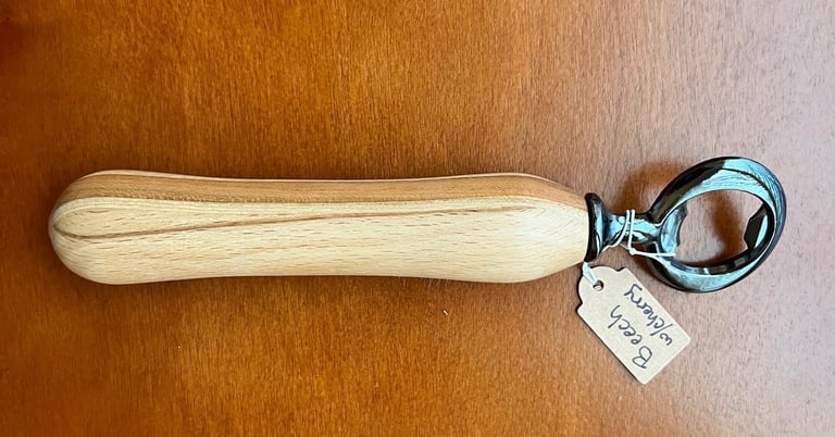 beech cherry bottle opener