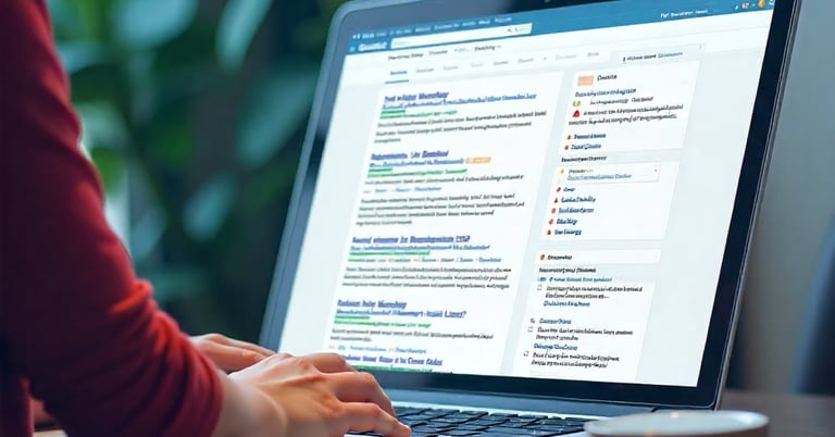 a person sitting at a desk with a laptop computer