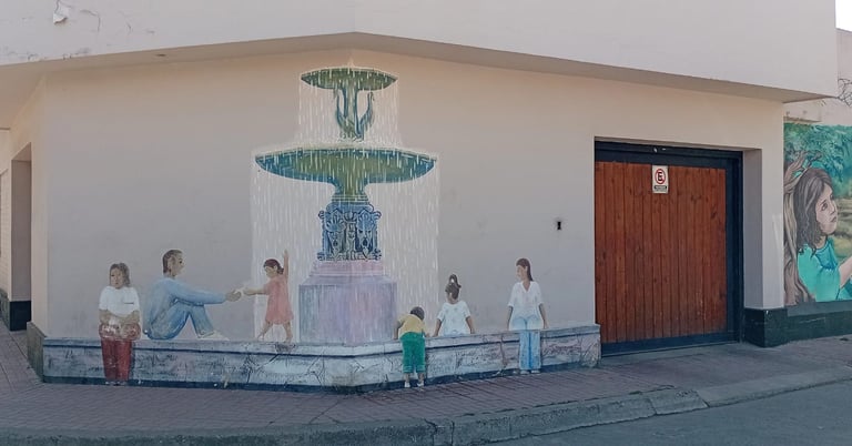 Mural "La fuente" - La Boohemia.2018
