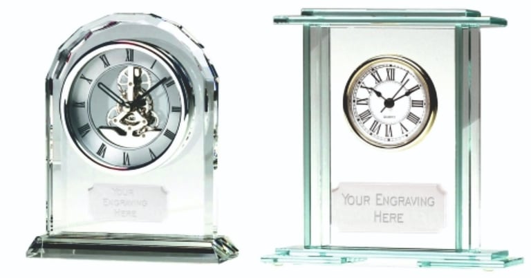 Glass Clocks for engraving