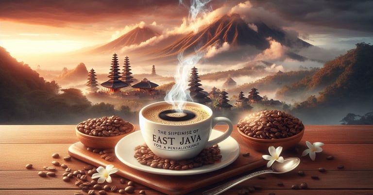 a cup of coffee with a cup of coffee and a spoon