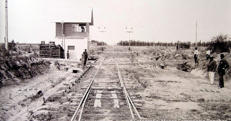 Cabín de Santa Catalina, que funcionó entre 1885 ó 1886 y 1890 para vías Temperley a Cañuelas