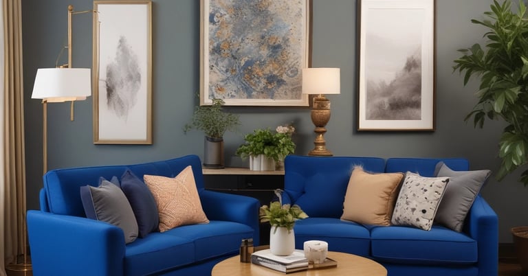 A serene counseling office with comfortable seating and calming decor.